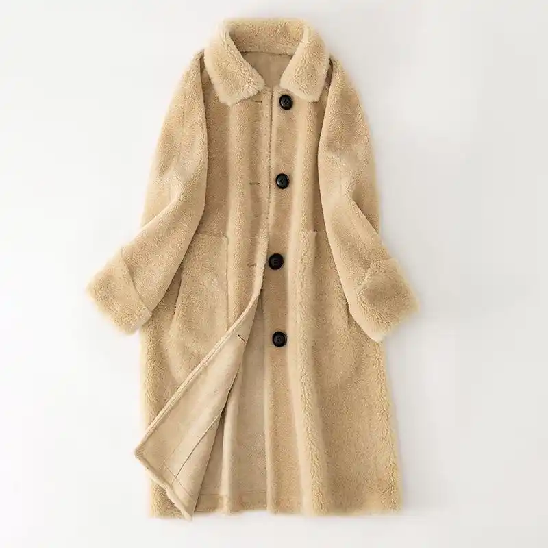 jaqueta com pelo de ovelha