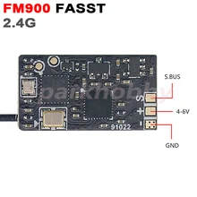 Neue X-BOSS FM900 1,2g FASST RSSI 2,4G Micro Empfänger Unterstützung Futaba T8FG T14SG T16SZ T18SZ T18MZ T32MZ für 3 zoll FPV Drohnen