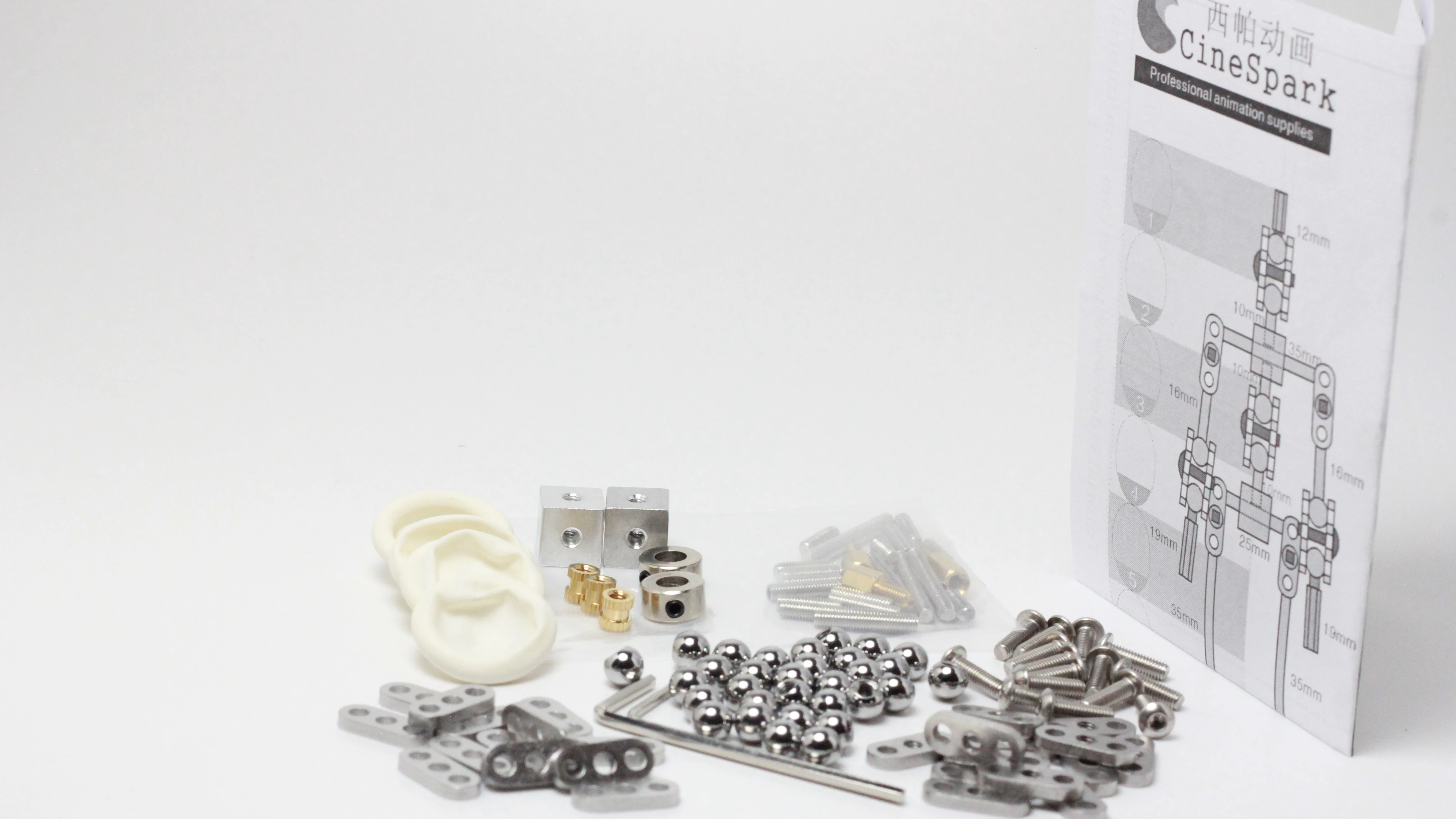 Fantoche de Corpo Esqueleto com Mãos de Silicone Kit para Parar Não-pronto-feito Animação Estúdio Armadura Movimento Humano Diy - Image 3