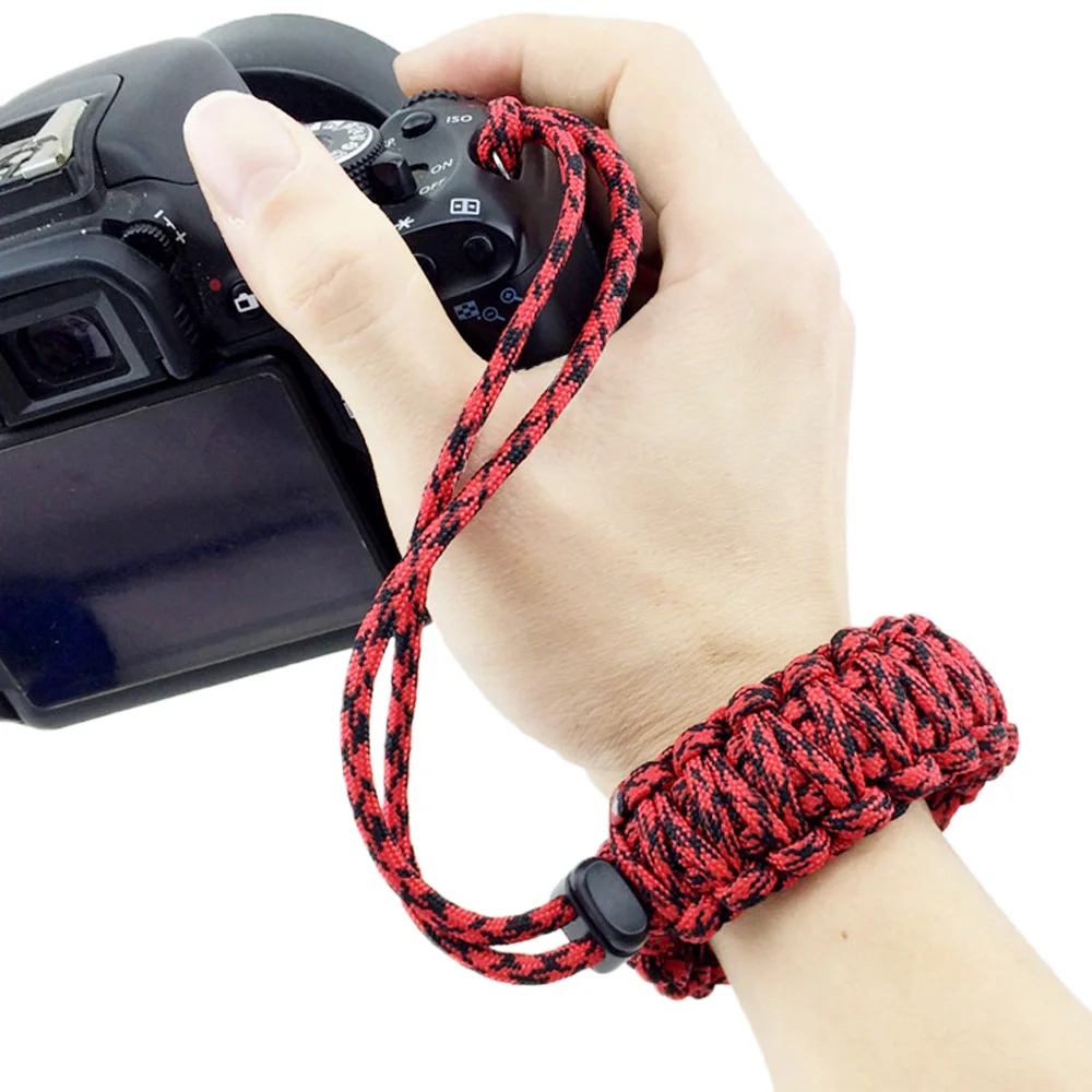 Ремень Besegad для цифровой камеры Плетеный наручный ремешок из Паракорда Nikon Canon Sony