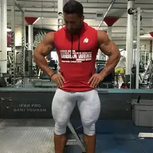 Стиль мышечные мужские фитнес братья кепки жилет бег тренировочный костюм спортивный жилет