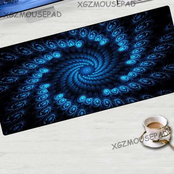 

XGZ Customize Any Size Large Mouse Pad Lock Edge Can Be Used As Persian Carpet Mat Washable Fabric Non-slip Bottom Stripe Mat