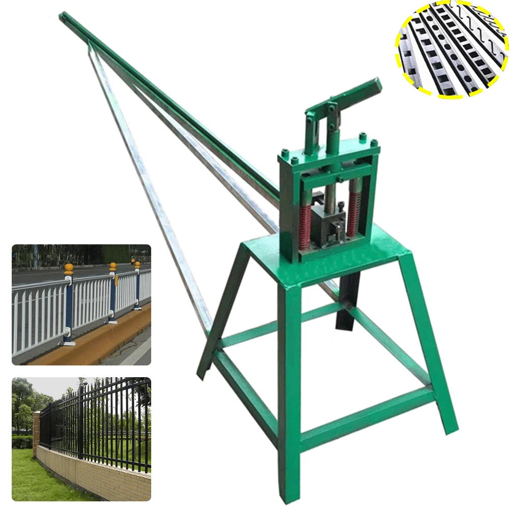 

Manual Iron Pipe Punching Machine Stainless Steel Anti-theft Net Guardrail Stair Handrail Pipe Tube Drilling Hole Tools