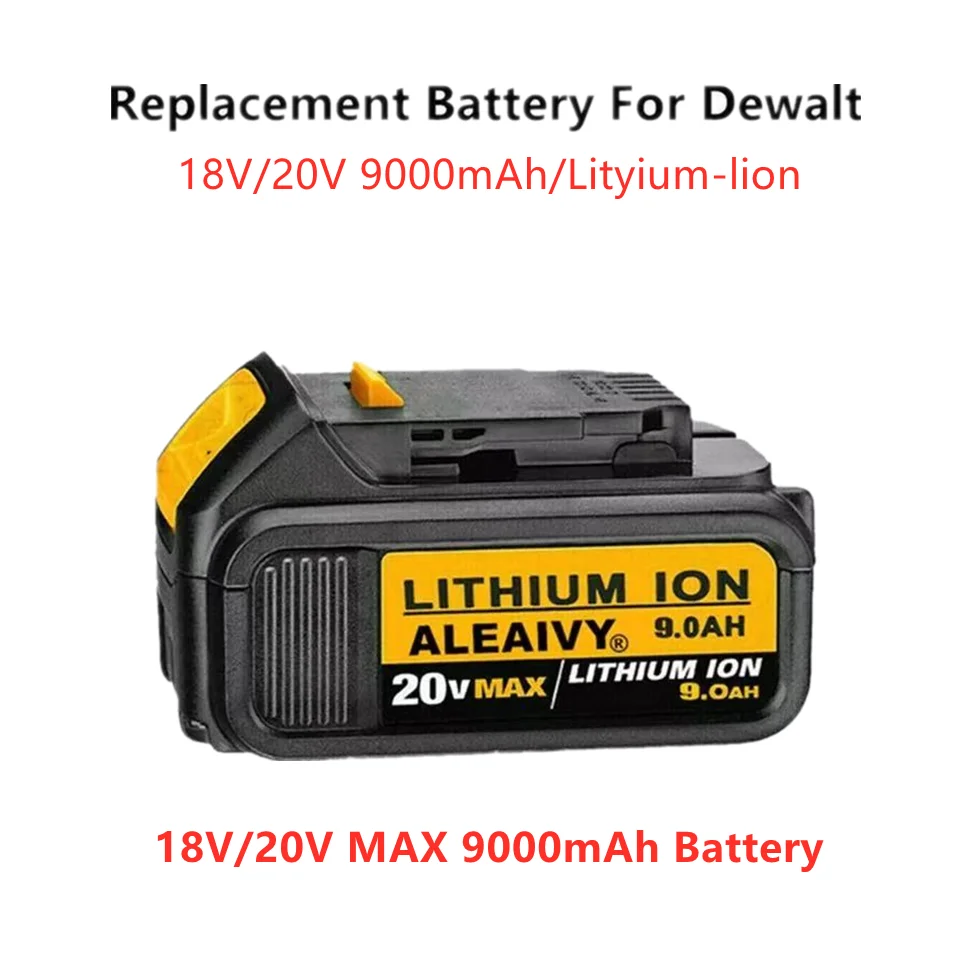 6000mAh Extended Battery for Dewalt 18V XR Li-ion DCB184 DCB182 DCB180 DCD785 UK 