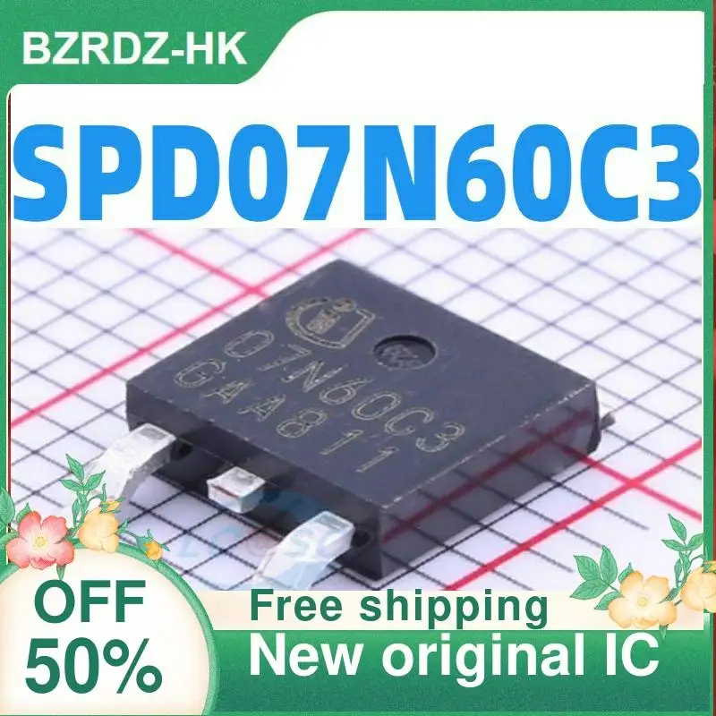 

2-10PCS/lot SPD07N60C3 07N60C3 TO-252 600V 7.3A New original IC