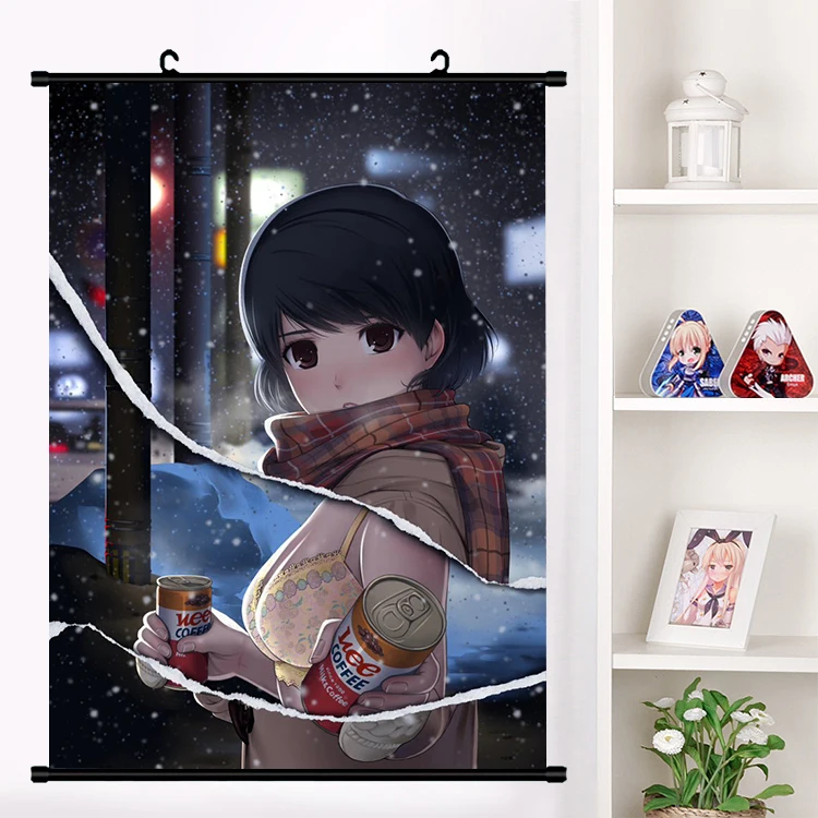 M Аниме домашний Na Kanojo домашняя девушка Rui Tachibana Настенная картина плакат свиток холст живопись настенные подвесные плакаты подарки - Цвет: M