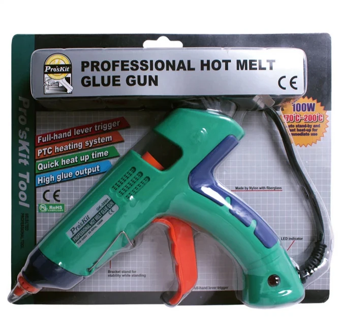 Профессиональный клеевой пистолет Proskit 100 Вт для клеевых картонных коробок|glue gun