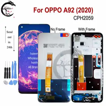 

6.5" LCD With Frame For OPPO A92 2020 LCD CPH2059 LCD Display Screen Touch Sensor Digitizer Assembly A92 Display Replacement
