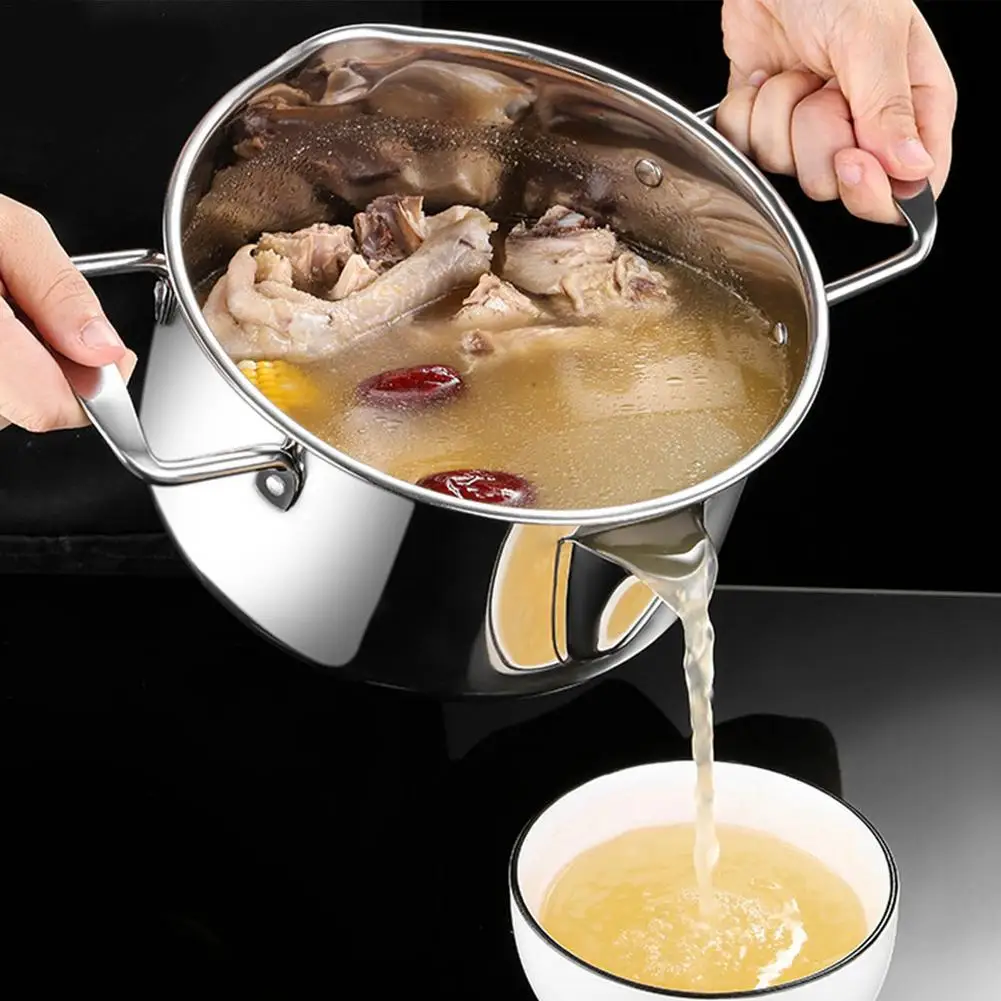 storm Redelijk Hoeveelheid van 304 Stainless Steel Soup Pot With Lid Pasta Cooking Pot With Double Handles  Nonstick Cooking Pot Milk Noodle Pot Porridge Pots - Soup & Stock Pots -  AliExpress