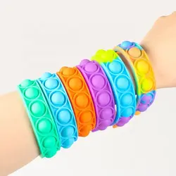 Bracelet à bulles pour enfants, jouets de décompression, Anti Stress, sensoriel, cadeau pour adultes, nouveauté 