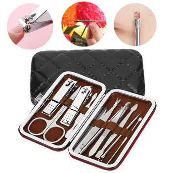 

11pcs Manicure Pedicure Nail Clippers Set Stainless Steel Acne Removal Tools Kit