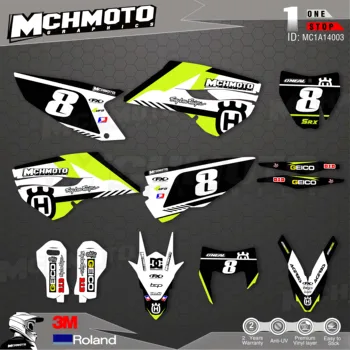 

Customized Team Graphics Backgrounds Decals 3M Custom Stickers For 14-15TC-FC 14-16TE-FE