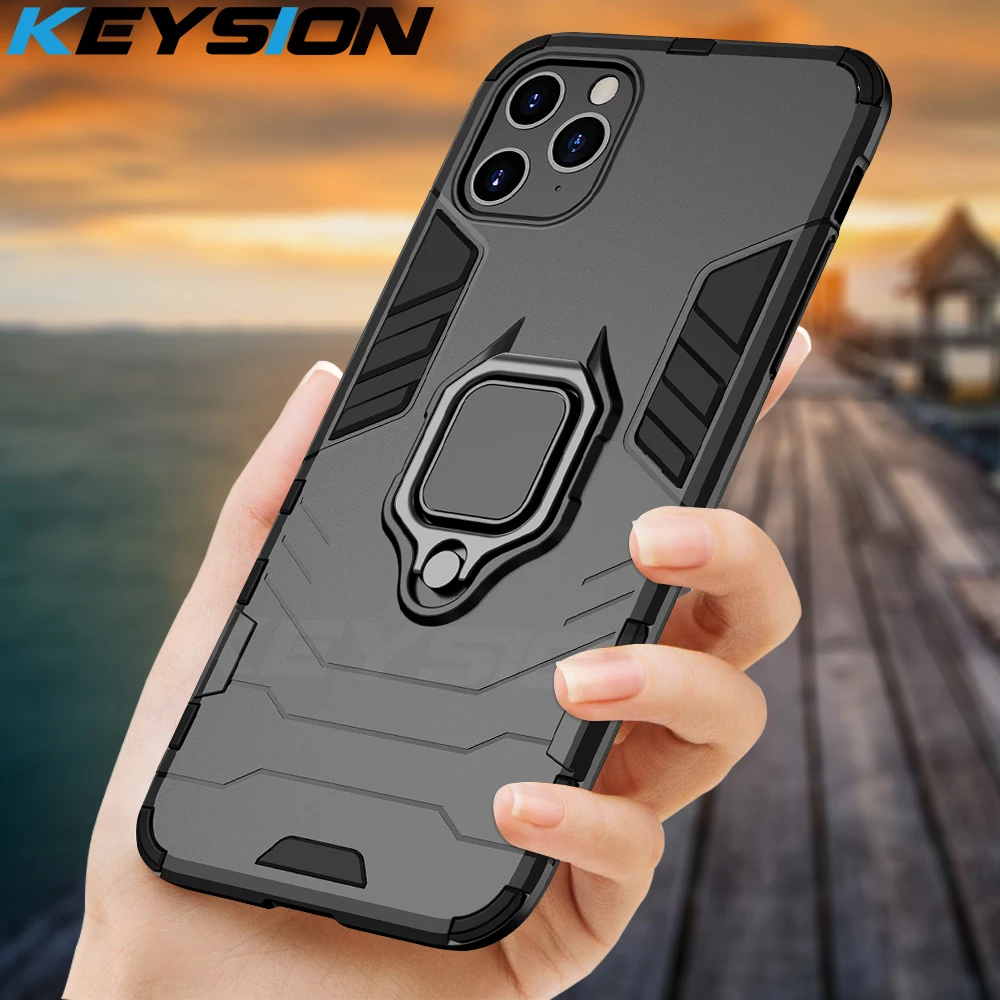 Ударопрочный армированный чехол KEYSION для телефона iPhone 11 Pro Max 2019 подставка