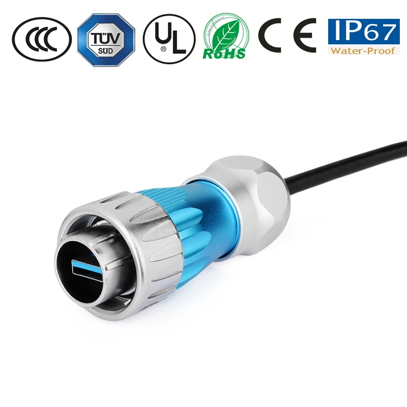 Мужской и Женский USB кабель водонепроницаемый разъем Сетевой оборудование для