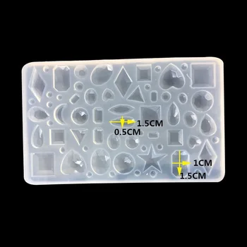 

1pcs Heart/round/star/moon DIY Epoxy Chocolate Resin Mould Jewelry Making Silicone Mold