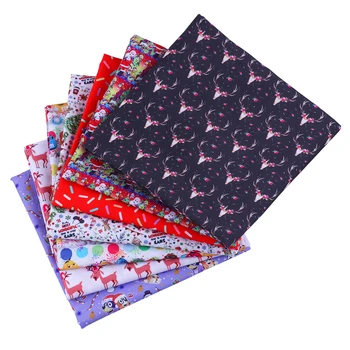 

50 * 140Cm Christmas Pattern Polyester Cotton Fabric Patchwor Printed For Tissue Kids Home Textile For Sewing Doll Dress Curtain