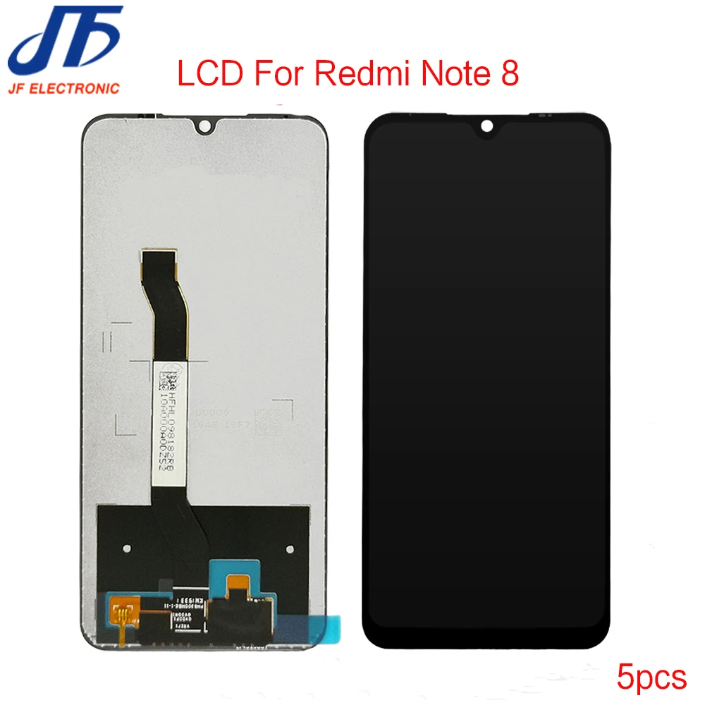 ЖК-дисплей кодирующий преобразователь сенсорного экрана в сборе для Redmi Note 8 5 шт. |