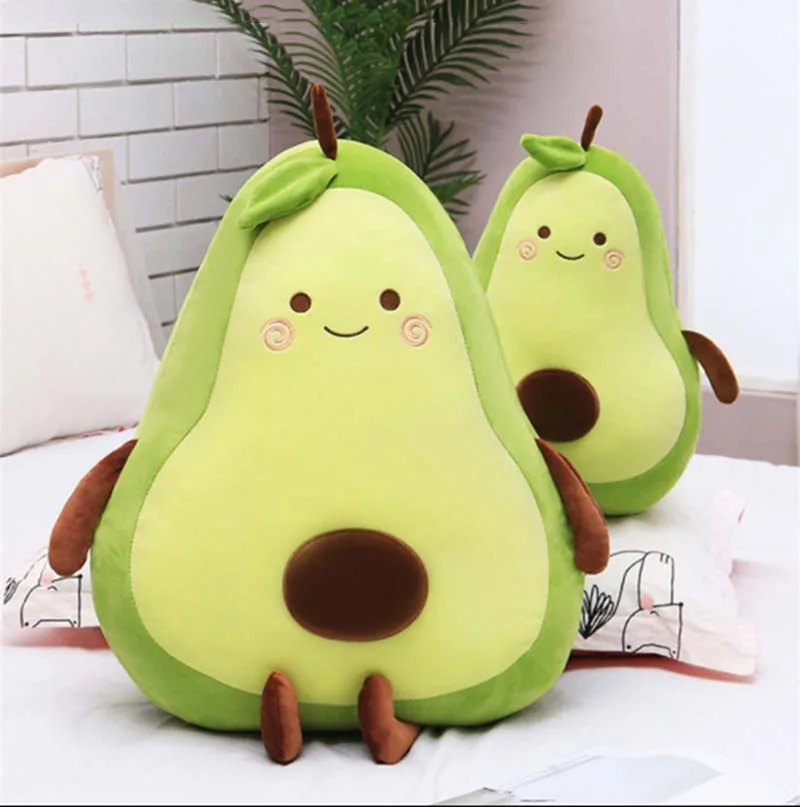 ZGY Kawaii авокадо мягкие игрушки 25 см плюшевая кукла мягкая набивная мультяшная