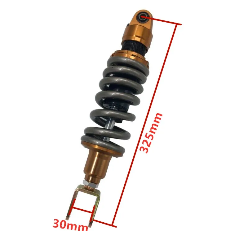 

12mm spring 325MM Fork Clevis motorcycle rear shock absorber FOR Honda Yamaha Suzuki Kawasaki ATV fit 310-330mm 1 pcs