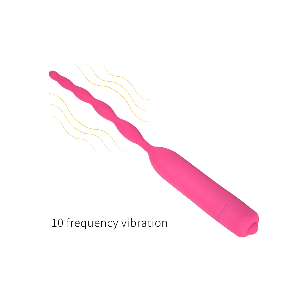 Вибратор дилатор Oloey Rethral для задержки эякуляции секс игрушки мужчин силикагель 10