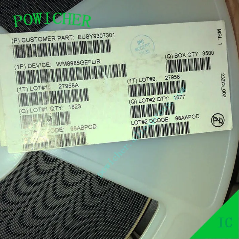 

10pcs/lot WM8985GEFL WM8985G QFN-32 5 x 5mm In Stock