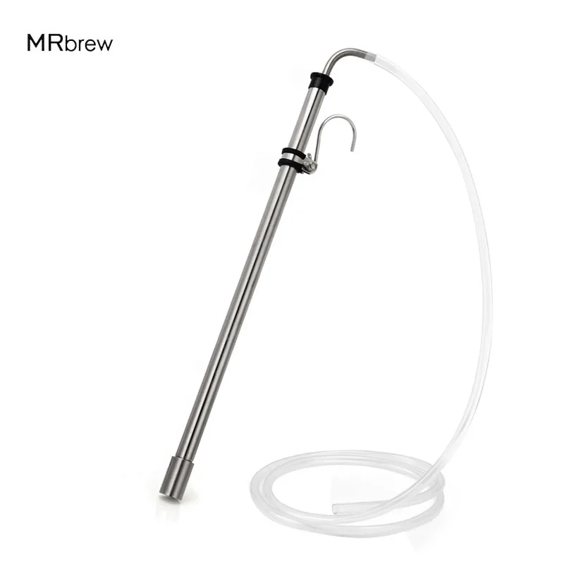 Stainless Steel Beer Siphon With 1M Hose, Siphon Racking Cane Kit,Beer