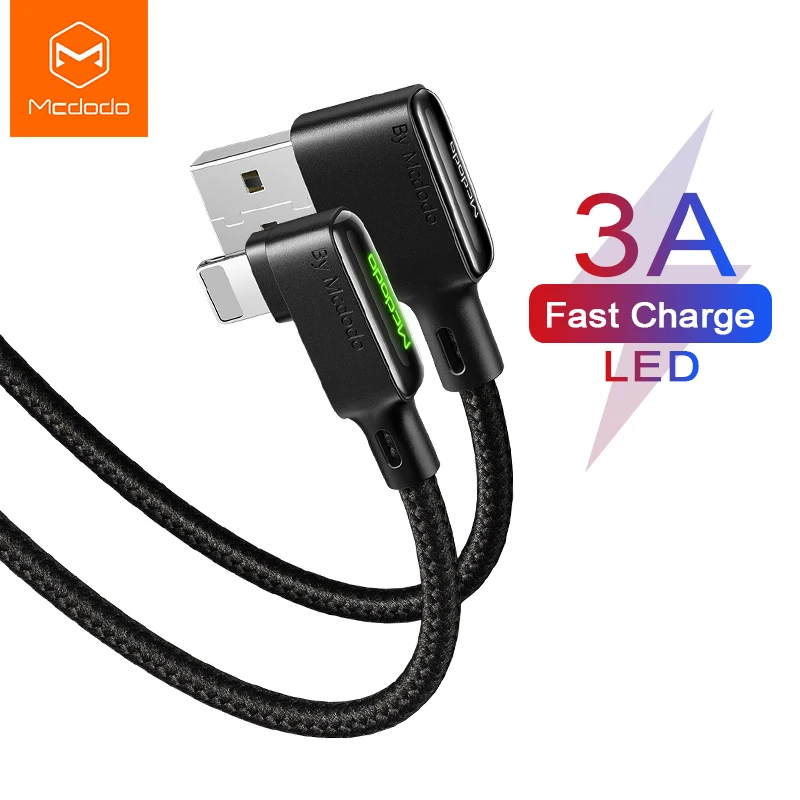 USB-кабель Mcdodo 3A для быстрой зарядки iPhone 12 11 Pro Max Xs Xr X 8 7 Plus iPad Air mini | Мобильные