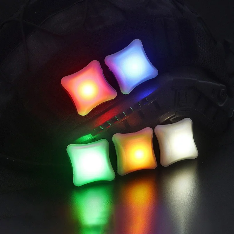 

Outdoor Survival Tactics LED Signal Light Indicator Flash Survival Waterproof Signal Helmet Vest Light Lamp Military Molle