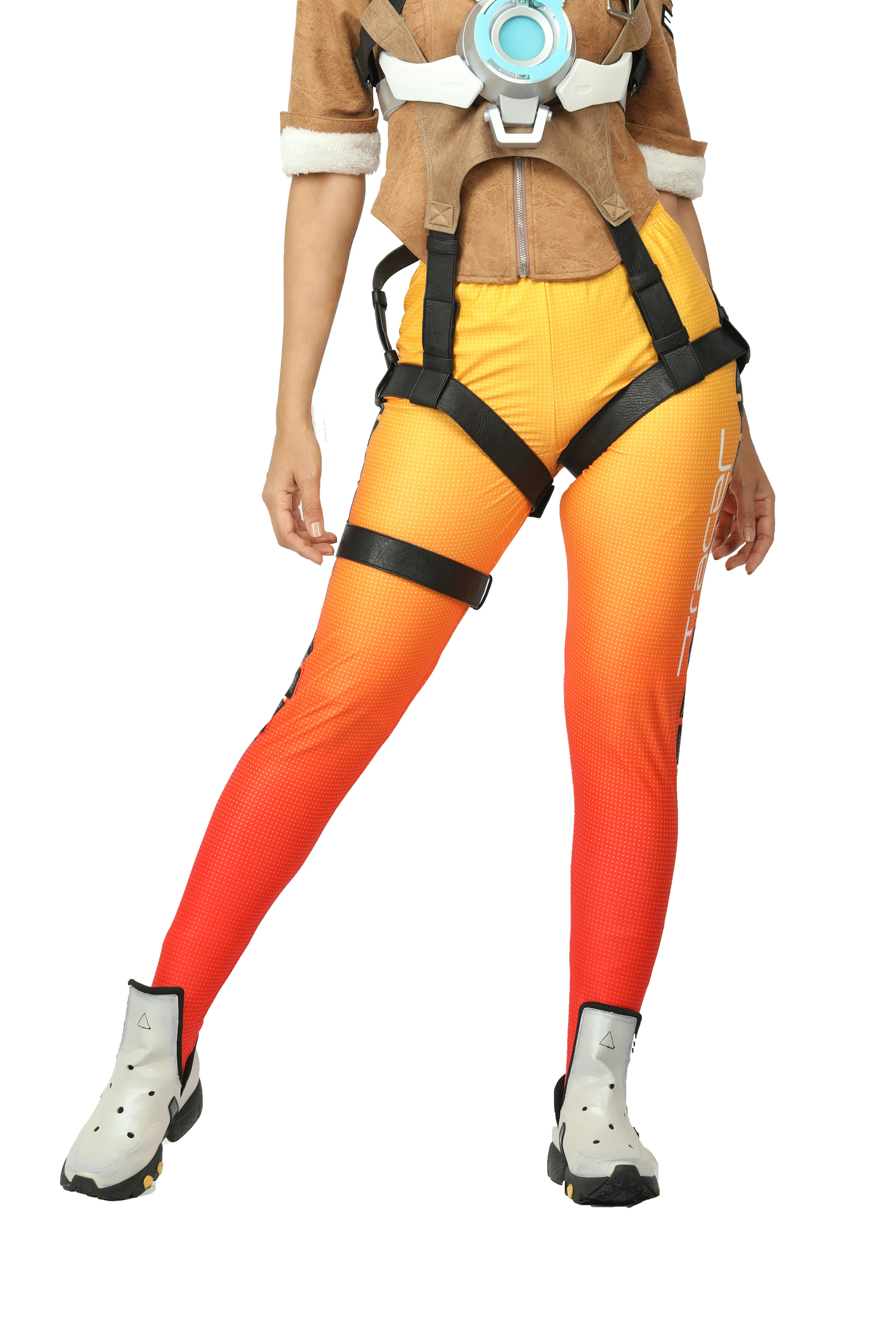 COSTHEME Overwatch Tracer Pants, Officially Licensed, Lena Oxton Women's Cosplay Costume