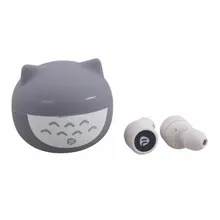 Мини красивая музыка Беспроводной Bluetooth наушники в ухо стерео наушники с зарядный чехол для Чехлы для телефона с изображением девушки Поддержка Siri