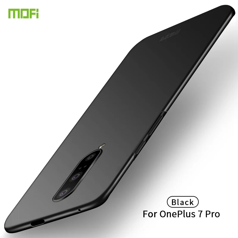 

Luxury OnePlus 7 Pro MOFi Thin Hard PC Case For One Plus 7 Pro Back Cover Solid Color Protective Shell Skin Phone Cases