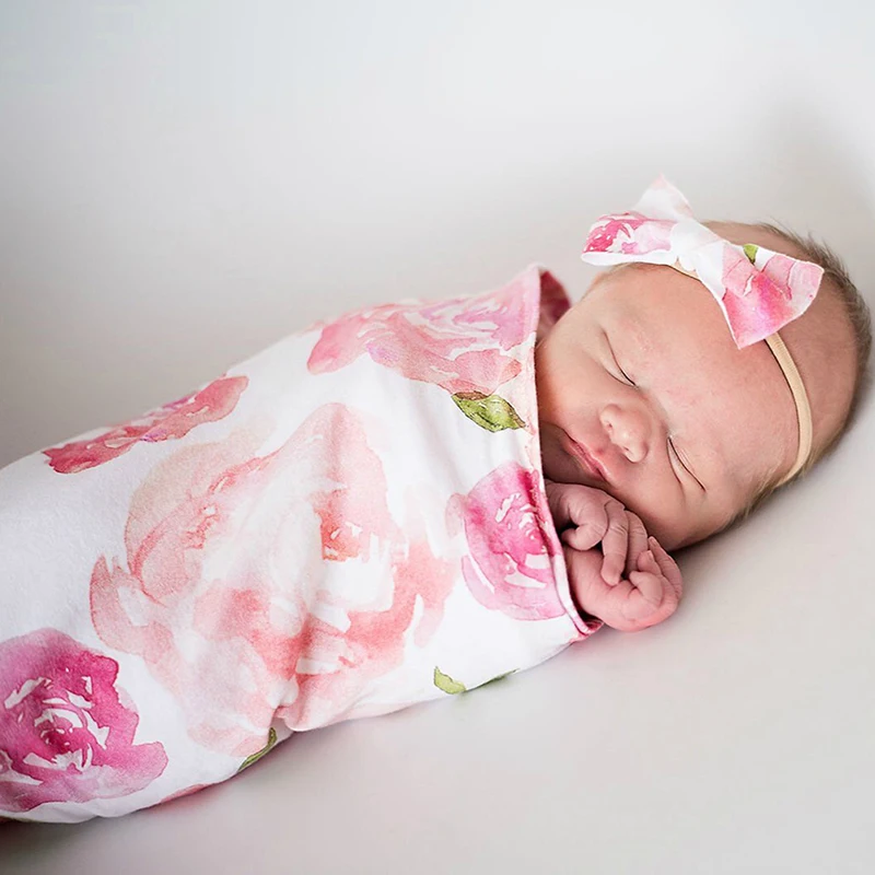 2 шт./компл. детское постельное белье Спальные мешки для новорожденных пеленать Одеяло пеленка для сна муслин Обёрточная бумага повязка реквизит для фотосессии