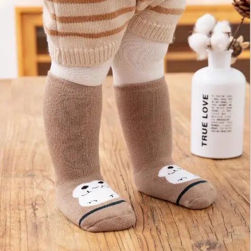 3 пары в упаковке, зимние супер толстые высокие махровые носки без пятки детские длинные носки для малышей 3 пары маленьких махровых носков без пятки