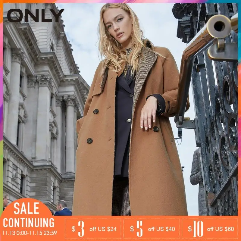 Prix Seulement automne hiver femmes nouveau Double face usure laine manteau veste | 11834S518
