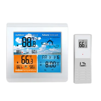 

Multifunctional Electronic Alarm Clock RF Wireless Meteorological Clock Calendar