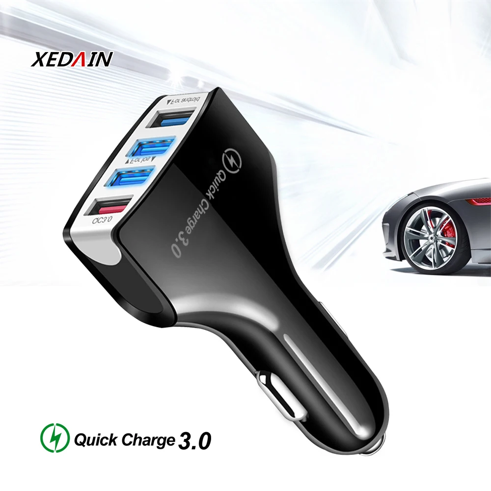XEDAIN высококачественное автомобильное зарядное устройство с 4 портами USB 5 в 7 а