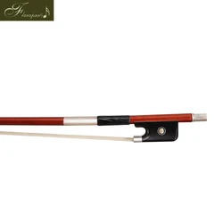 Floraparts 4/4 Cello Bow Copy Vuillaume,Jean-Baptiste Pernambuco Round Antiqued Stick Ebony Frog Paris Eyes Silver Parts FP990A