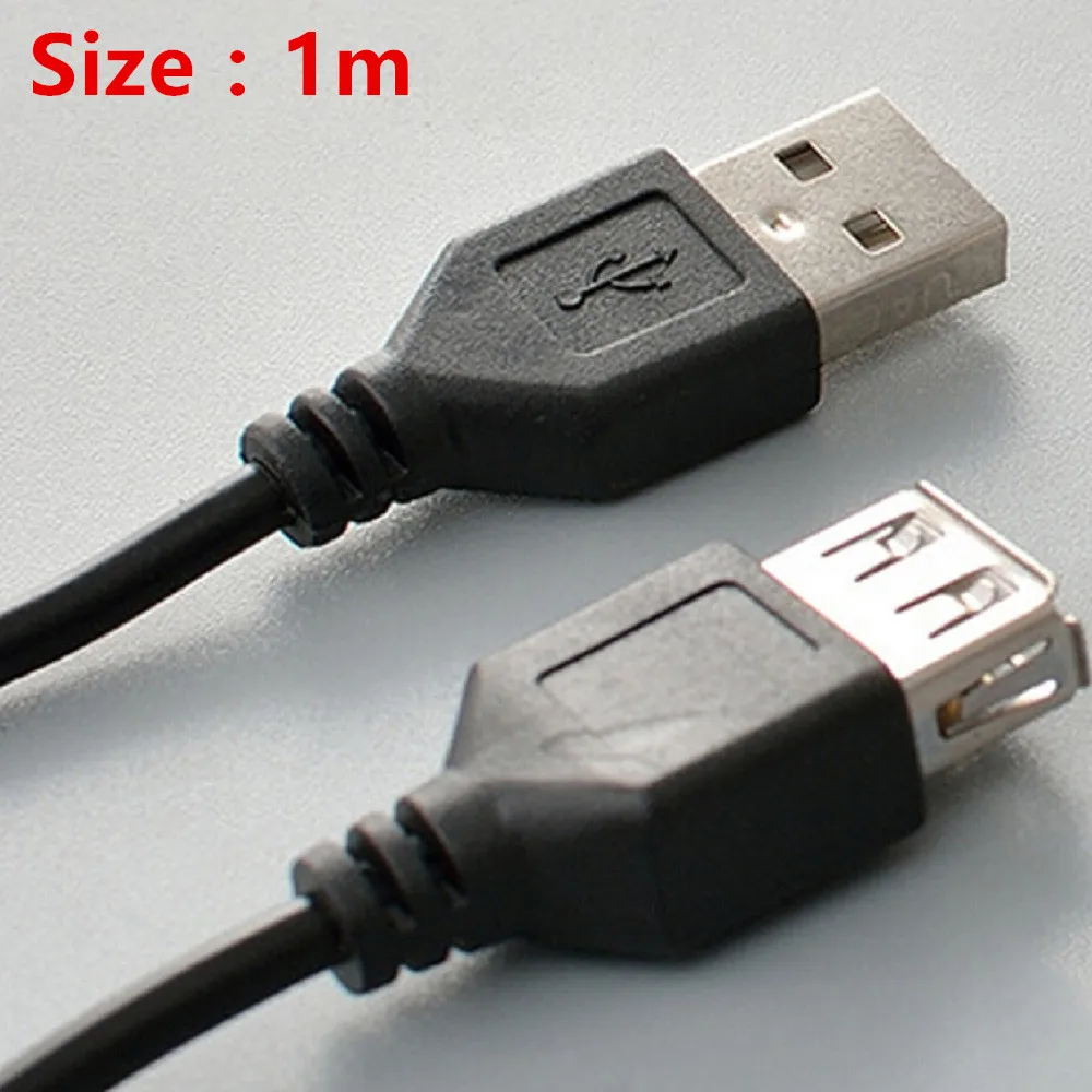 1 USB кабель-удлинитель, Супер Скоростной USB 2,0 кабель для мужчин и женщин, 1 м, кабель-удлинитель для синхронизации данных USB 2,0 - Цвет: 1