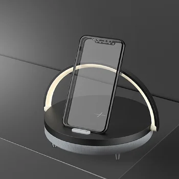 

Bedside led lamp Blutooth Speaker High power multi wireless charge mobile phone charger / for iphone X huawei samsung
