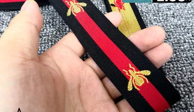 Высококачественная вышивка пчелы, большая брендовая стильная лента, лента для одежды, аксессуары ручной работы - Цвет: 3CM