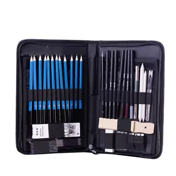 

40Pcs Charcoal Earser Knife Drawing Pencil Sketch Painting Canvas Pencil Bag Set Christmas Gift for Kid Drawing Beginner Sketch