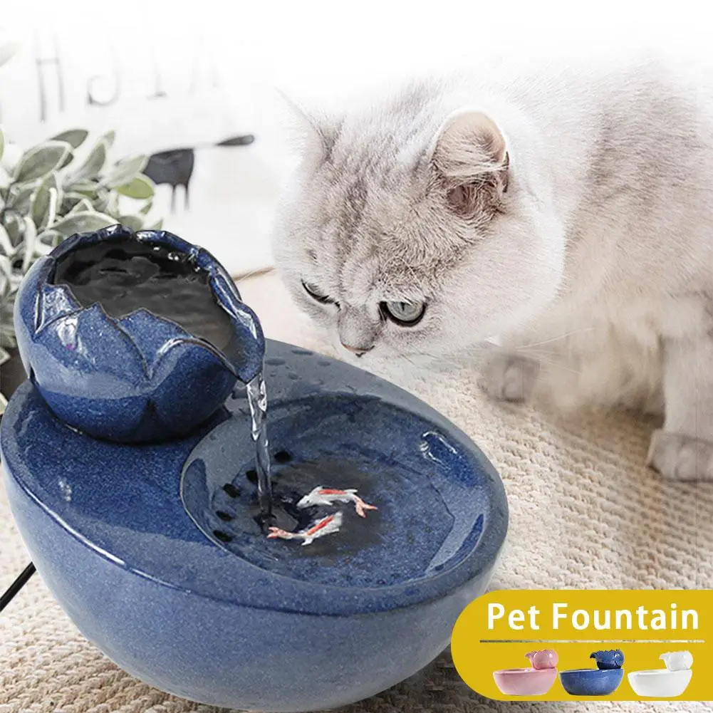 Pet Drinking Fountain Cat Super Mute Automatic Quiet Electric Water Dispenser Circulating Waterway Drinker | Дом и сад