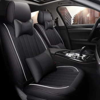 

Full Coverage PU Leather car seat cover flax fiber auto seats covers for bmw e46 e90 e91 e92 e93 f30 f31 f34 f35 e30 e36