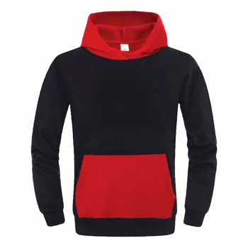 

Brand Male Contrast Color Long Sleeve Solid color Hooded Sweatshirt Mens Hoodie Tracksuit Sweat Coat Casual Sportswear Hoodies