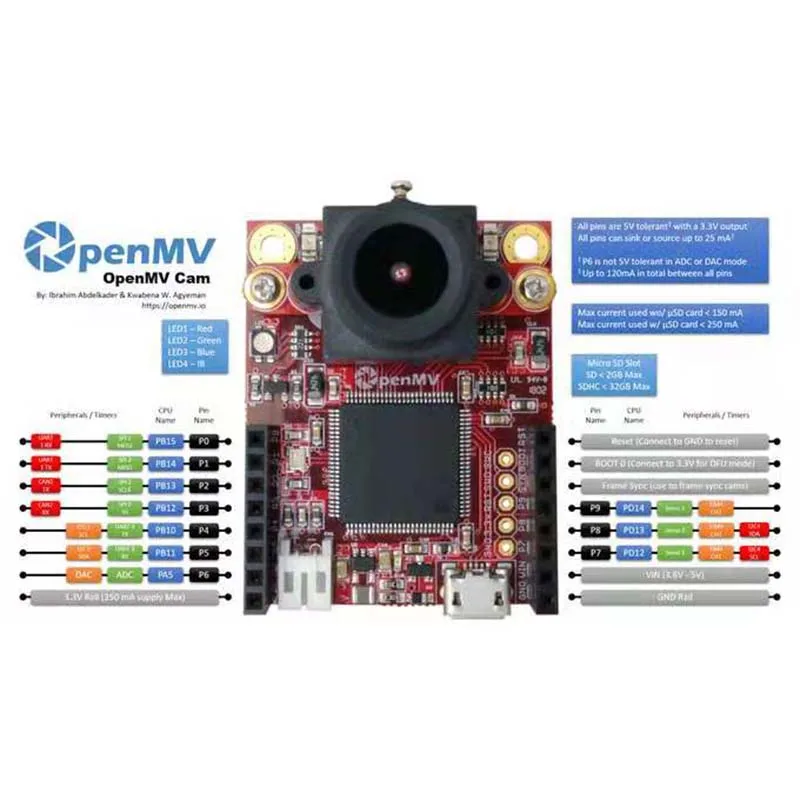  LUSYA OpenMV4 3 H7 Cam Smart Camera Image Processing T0934 - 4000144153234