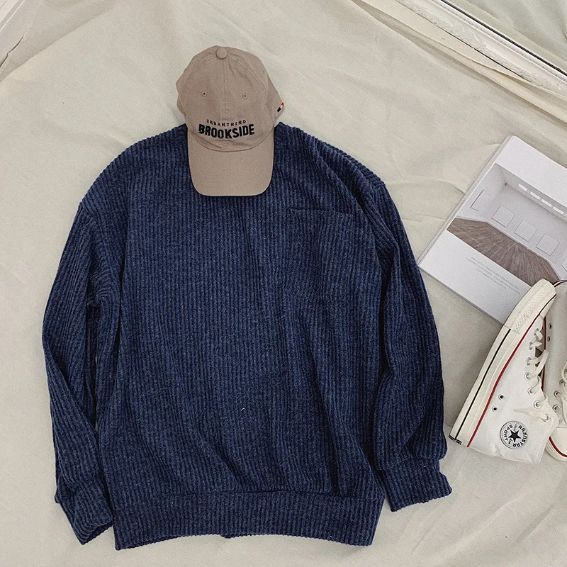 Liketkit Мужские Повседневные свитера 2019 мужские одноцветные свободные пуловеры в