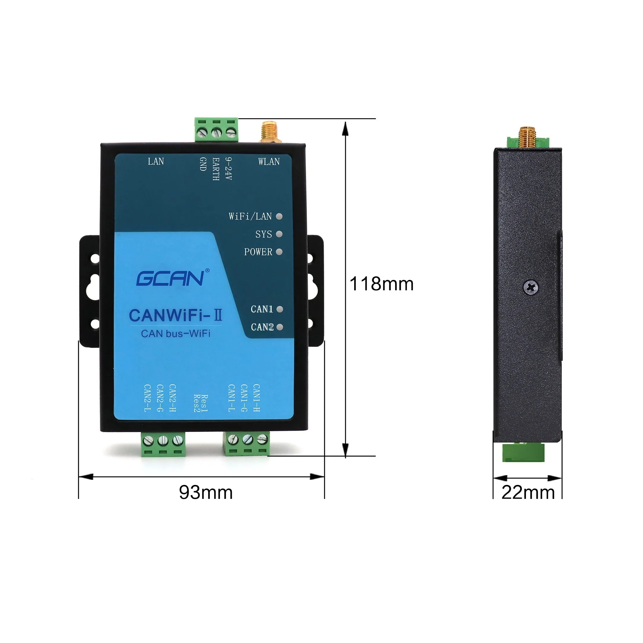 

CAN bus to wifi network switch router module long distance transmission antenna WIFI can transfer wifi adapter for wholesales.
