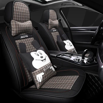 

Full Coverage flax fiber car seat cover auto seats covers for skoda rapid spaceback superb 1 2 3