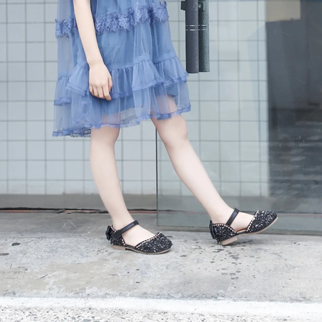 Модные сандалии; детская обувь; детские сандалии; детская обувь для девочек; Летняя обувь принцессы с бантом и кристаллами; 18May22