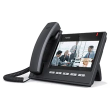 Fanvil C600 высокого класса IP телефон Смарт видео IP телефон 720P HD видео Поддержка три стороны видео конференции стационарный беспроводной телефон